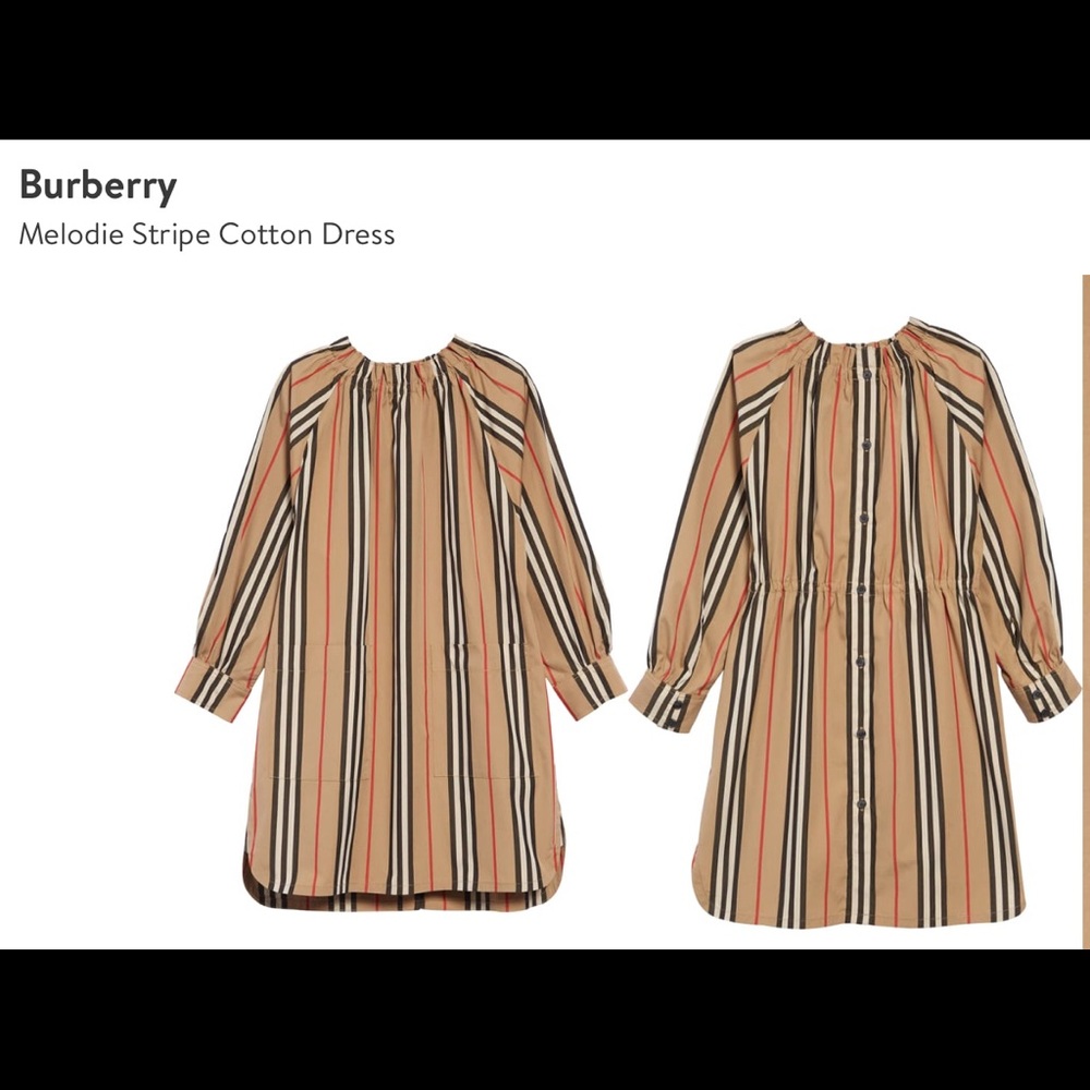 Burberry striped cotton dress - Picture 2 of 9